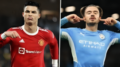 Aufstellungen: Teilnehmer: Manchester City gegen Manchester United